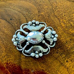 Georg Jensen 1920’s 925 sterling silver brooch.